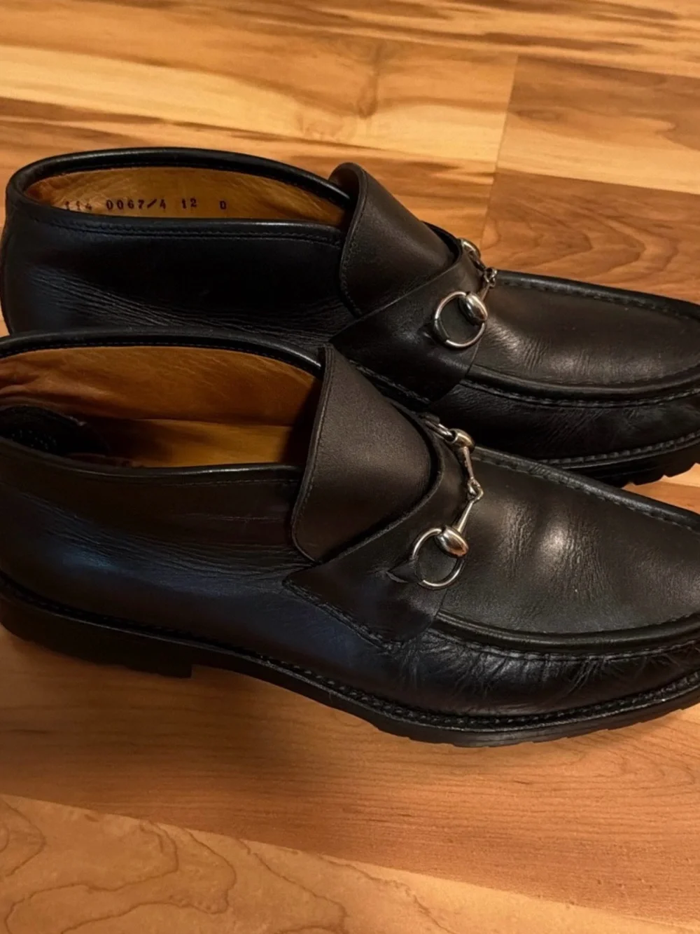 Gucci Men's Black Leather Bit Loafers - Classic Slip-On Dress Shoes